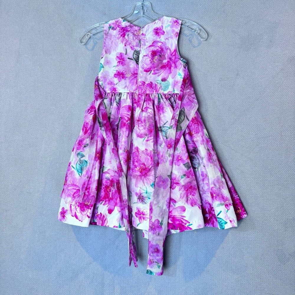 Bonnie Jean little girls fancy flower dress size 7T - Picture 4 of 10